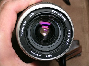 一眼レフレンズ：トキナー ＡＦ ２８～８０ｍｍＦ３．５～５．６（Ｋマウント） その１