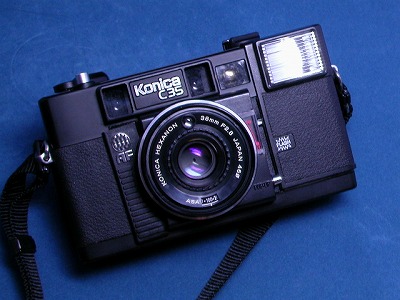 【美品】 青い生地が可愛い konica c35 AF ジャスピンコニカ