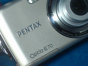 デジタルカメラ：ペンタックス オプティオＥ７０について その１